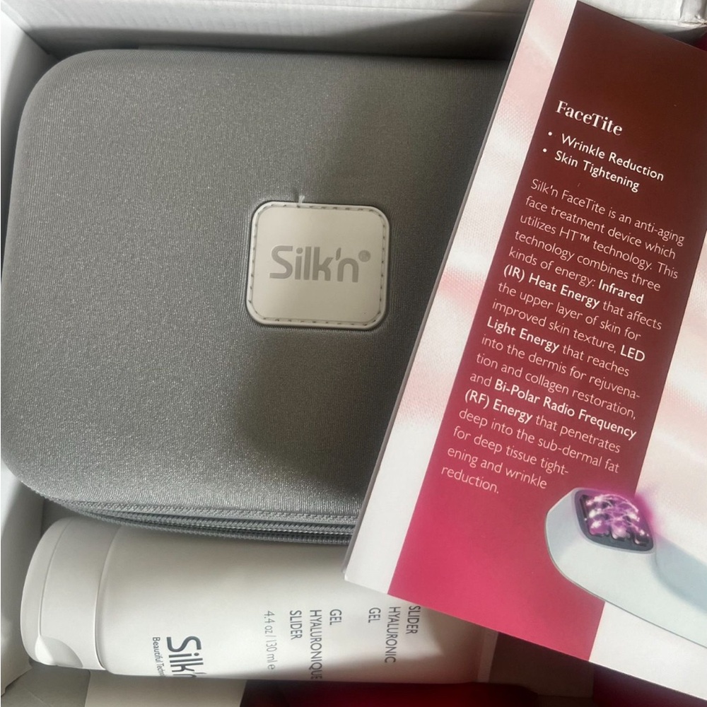 Silk’n FaceTite 3-in-1 anti-aging: RF, LED Light,&Infrared heat Shield